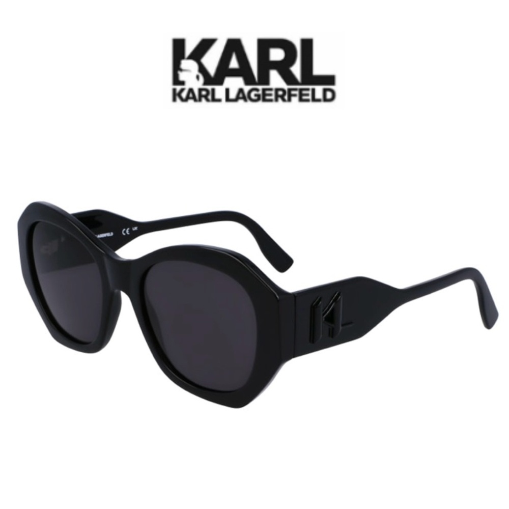 NEW Karl Lagerfeld Black 54mm Sunglasses